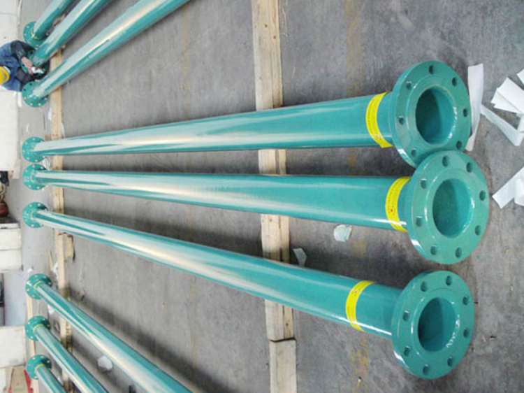 法兰链接消防涂塑钢管